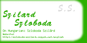 szilard szloboda business card